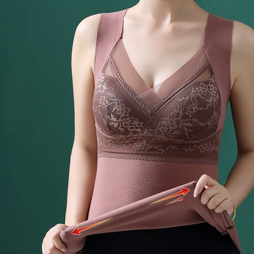 LAST DAY🎉Buy 1 Get 2 Free(Add 3 pcs to cart)⚡2-in-1 Built-in Bra Thermal Underwear