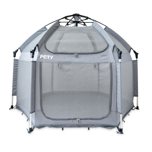 PETY large dog playpen set, with floor mat and roof