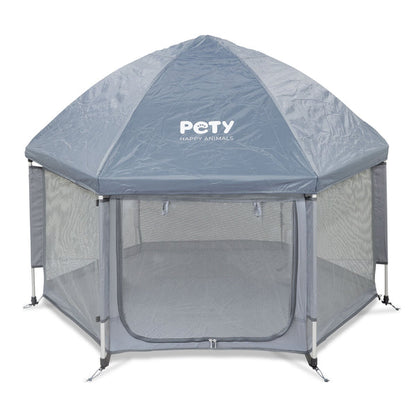PETY large dog playpen set, with floor mat and roof
