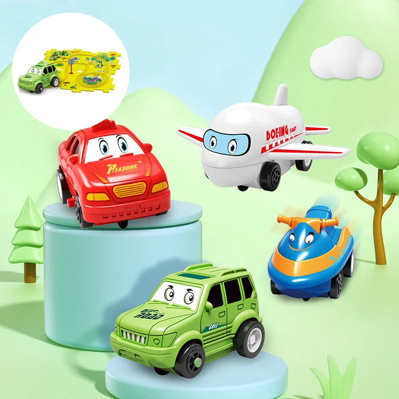 🔥Black Friday Sale 50% Off🧩Children's Educational Puzzle Track Car Play Set