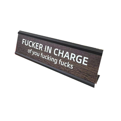 Drop Everything Funny Desk Sign – Wooden Office Decor