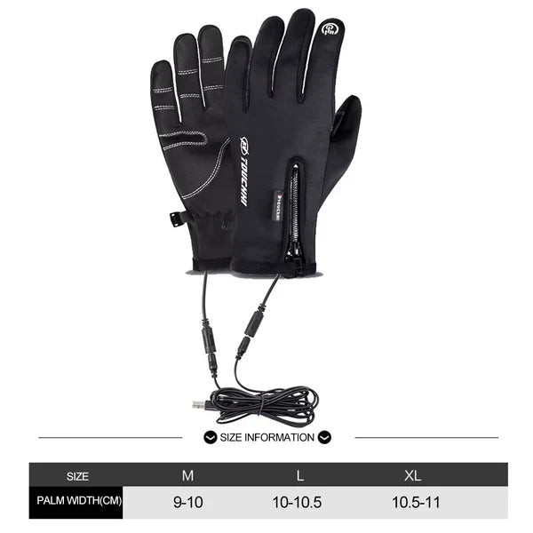 Waterproof Heated Winter Gloves