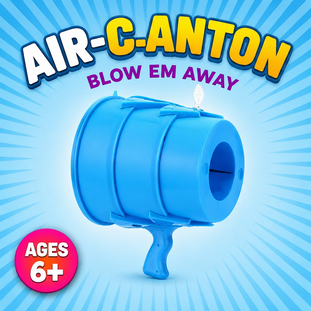 Turbo Air Cannon Launcher Toy for Kids & Outdoor Family Games