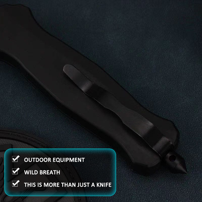 Outdoor knife portable zinc alloy tactical knife EDC folding self-defense knife