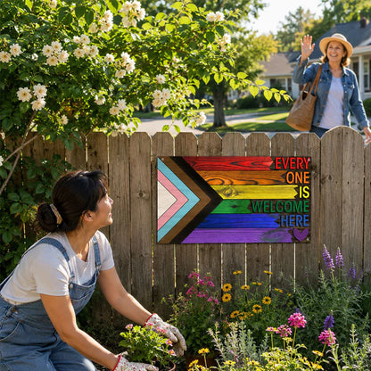 Unity Pride Wooden Wall Sign