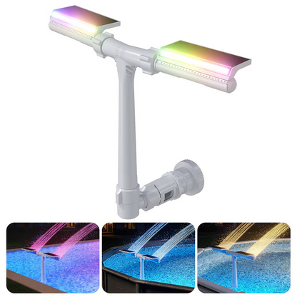 POOLHACKER Solar Pool Fountain Light for for Above & Inground Pools