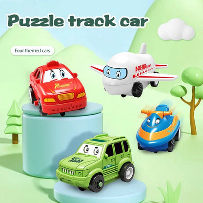 🔥Black Friday Sale 50% Off🧩Children's Educational Puzzle Track Car Play Set