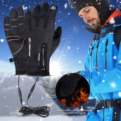 Waterproof Heated Winter Gloves