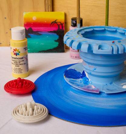 BrushNest™ Collapsible Paint Rinse & Organizer