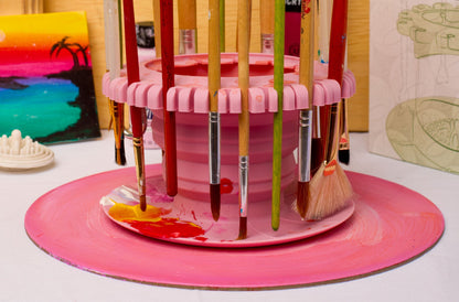 BrushNest™ Collapsible Paint Rinse & Organizer