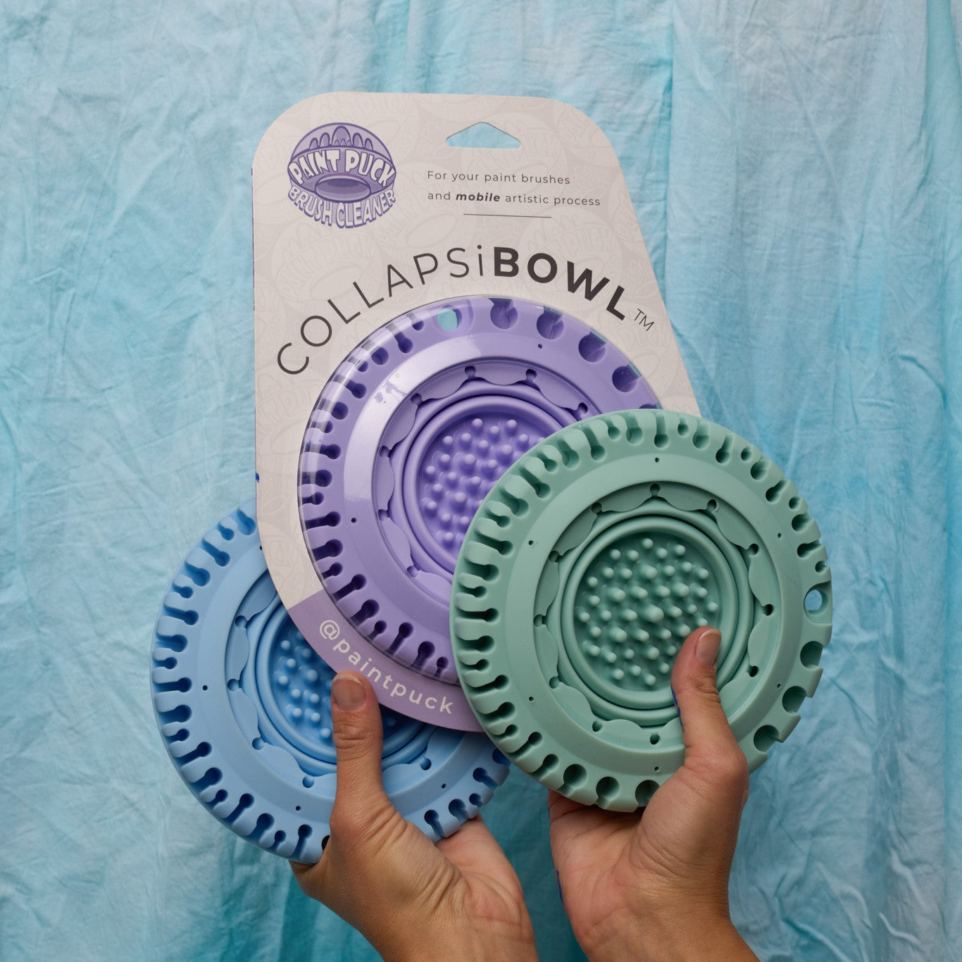 BrushNest™ Collapsible Paint Rinse & Organizer