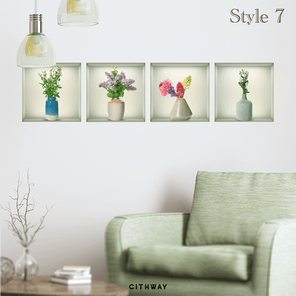 Self-Adhesive 3D Plant Wall Stickers