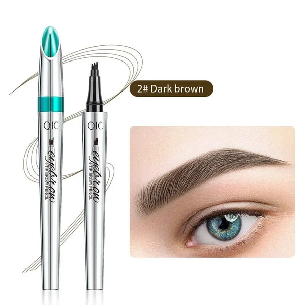 🔥2023 Hot Sale🔥3D Waterproof Microblading Eyebrow Pen 4 Fork Tip Tattoo Pencil