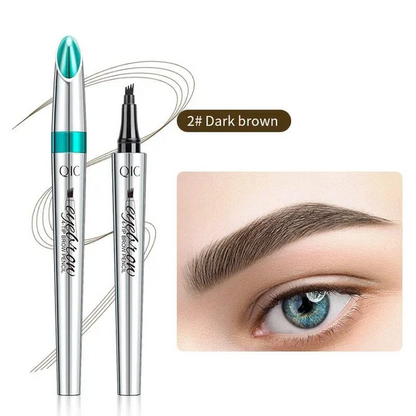 🔥2023 Hot Sale🔥3D Waterproof Microblading Eyebrow Pen 4 Fork Tip Tattoo Pencil