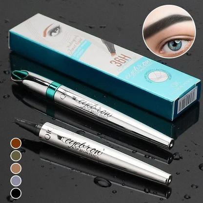 🔥2023 Hot Sale🔥3D Waterproof Microblading Eyebrow Pen 4 Fork Tip Tattoo Pencil
