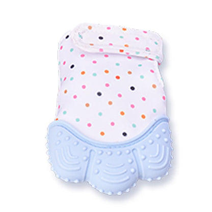 2 PCS Baby Teething Mittens Self Soothing Pain Relief Mitt Stimulating Teether Toy