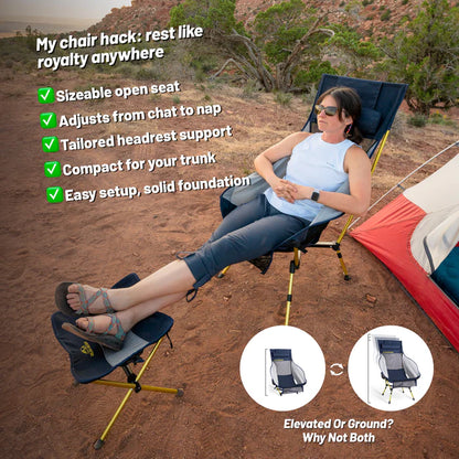 Adjustable High-Back Camping Chair