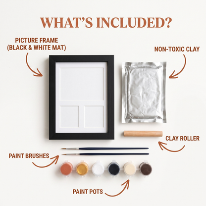 Pet Paw Print Memory Frame Kit