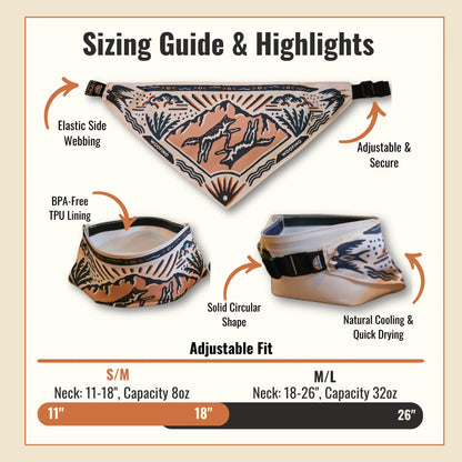 TrailPaws Adventure Bowl Bandana
