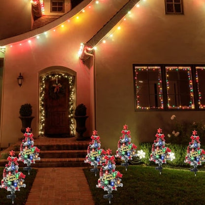 Last Day Promotion!🎄Solar Christmas Tree Stake Light-Air Express Transport✈️Limited Stock!