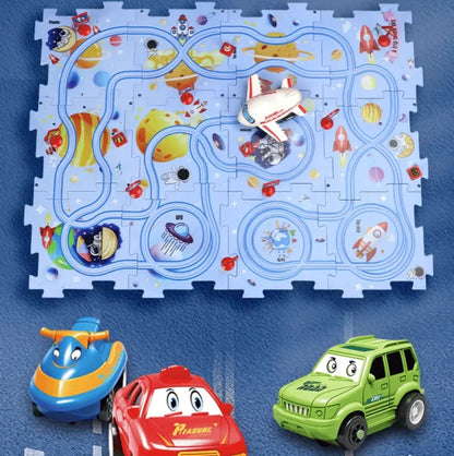 🔥Black Friday Sale 50% Off🧩Children's Educational Puzzle Track Car Play Set