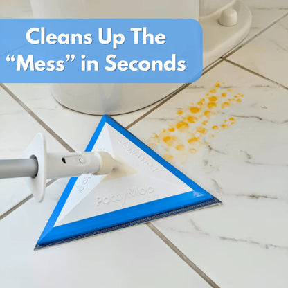 Mini Bathroom Mop & Holder System