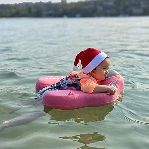 Mambobaby Baby Swim Float with Canopy – Flamingo Design Infant Swimming Trainer