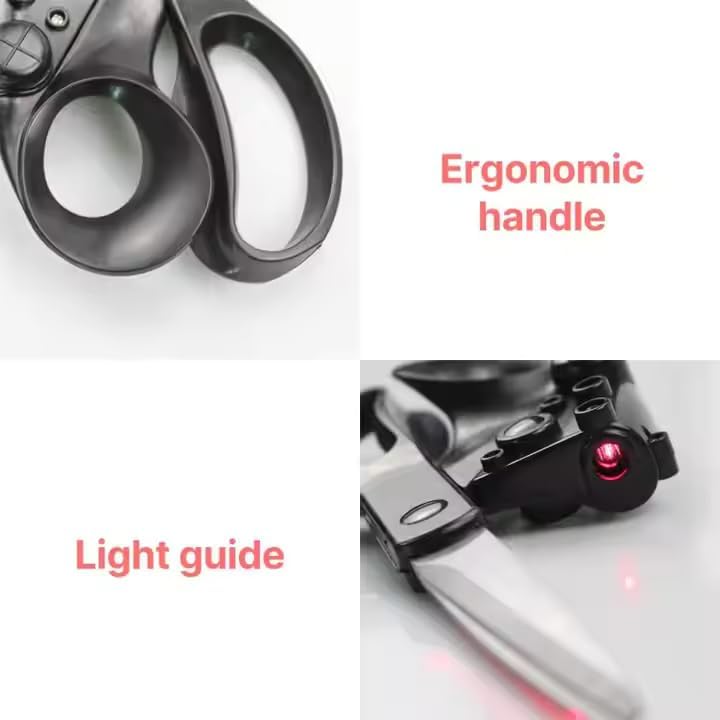 Professional Laser Guided Scissors - for Fabric, Paper, Crafts