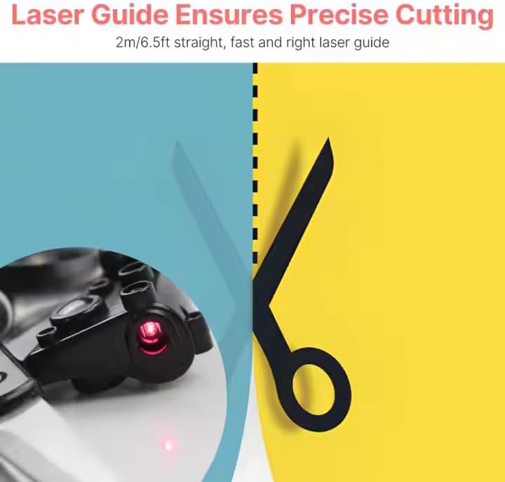 Professional Laser Guided Scissors - for Fabric, Paper, Crafts