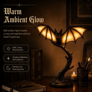 Nightwing Gothic Bat Glow Lamp