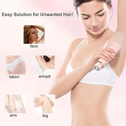 Electric Epilator Womens Dual-Head Hair Remover With LCD Display