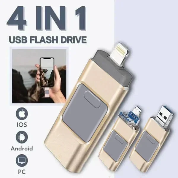 🔥4 In 1 High Speed USB Multi Drive Flash Drive⚡️-Buy 2 Get Extra 50 % OFF👍