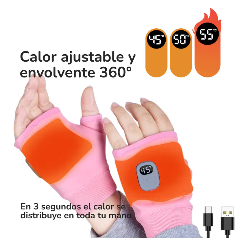 HeatGrip Pro Gloves – Rechargeable Heated Winter Gloves for Outdoor Work, Skiing, Cycling & Cold Weather