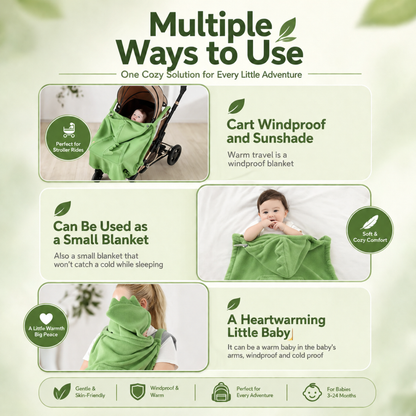 SnuggleShield 4-in-1 Baby Stroller Cover & Travel Blanket