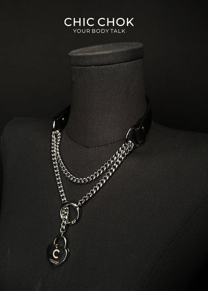 Necklace Choker versatile wear(With love lock)