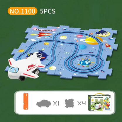 🔥Black Friday Sale 50% Off🧩Children's Educational Puzzle Track Car Play Set