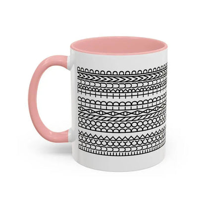 Funny Tire Track Coffee Mug – 15oz Ceramic Novelty Mug