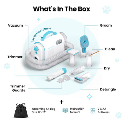 ProPaws All-in-One Pet Grooming Vacuum Kit