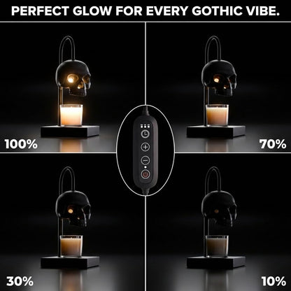 SkullGlow™ Gothic Candle Warmer Lamp