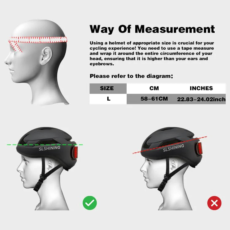 Smart Bike Helmet with Intelligent App Control & Built-In Safety System