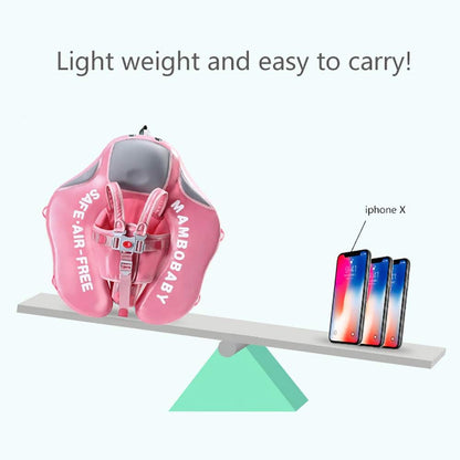 Mambobaby Baby Swim Float with Canopy – Flamingo Design Infant Swimming Trainer