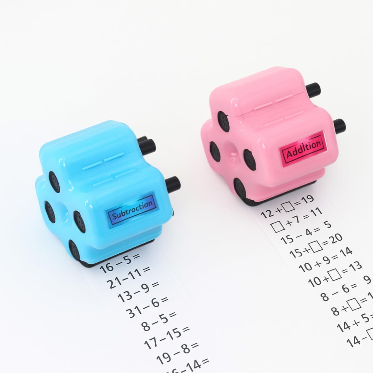 Math Teacher 4-in-1 Math Roller Stamp