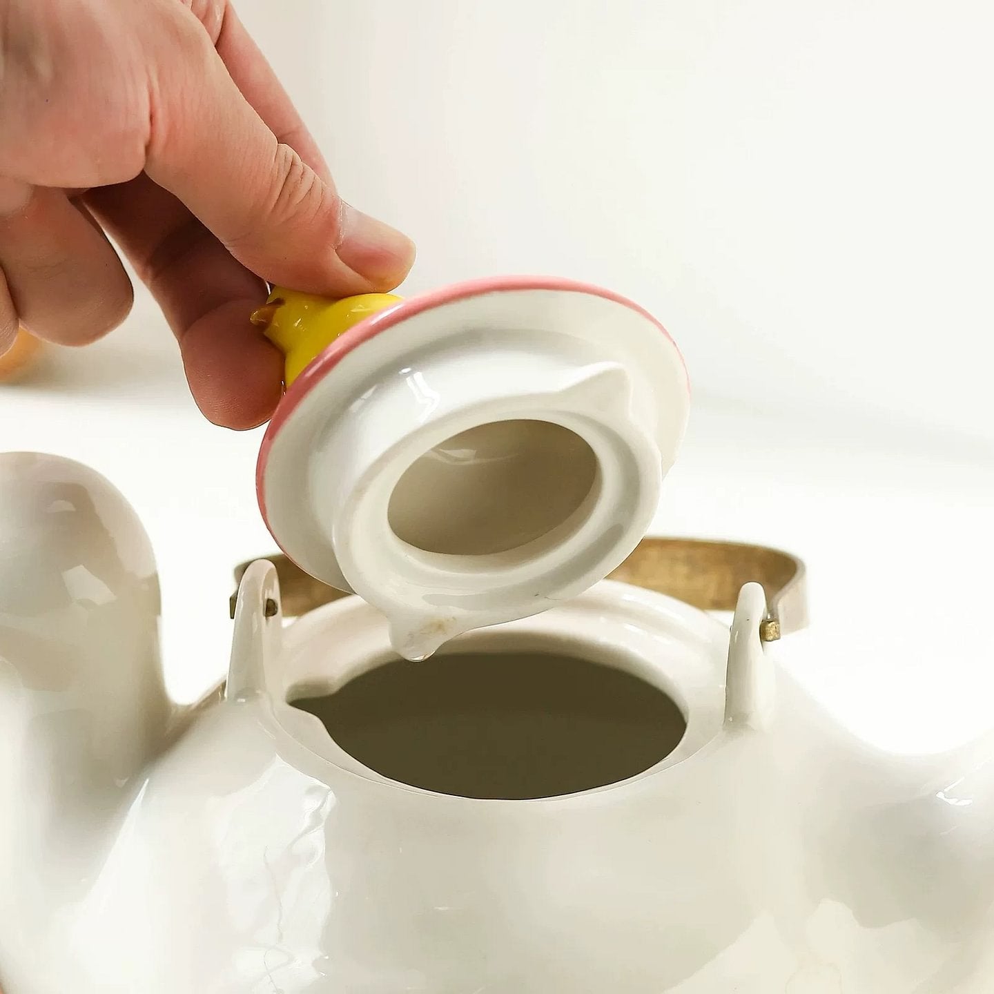 Cute Duck Ceramic Teapot Set - Portable Health Teapot for Home & Housewarming Gift