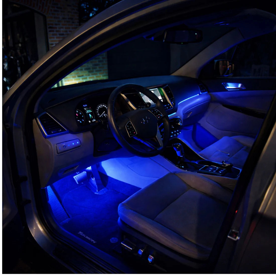 RGB Car Ambient Lights 2 Lights + Installation Kit