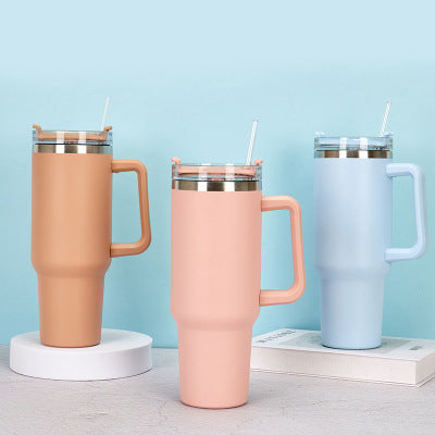 ROAD TRIP TUMBLER Car Fashion Simple Handle Ice Cream Cup