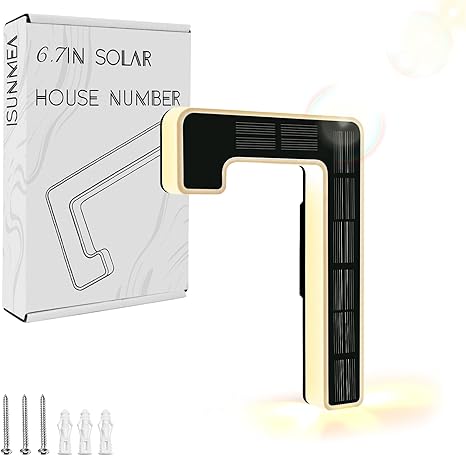 SolarGlow LED House Numbers – Waterproof Backlit Address Sign for Outdoor Use