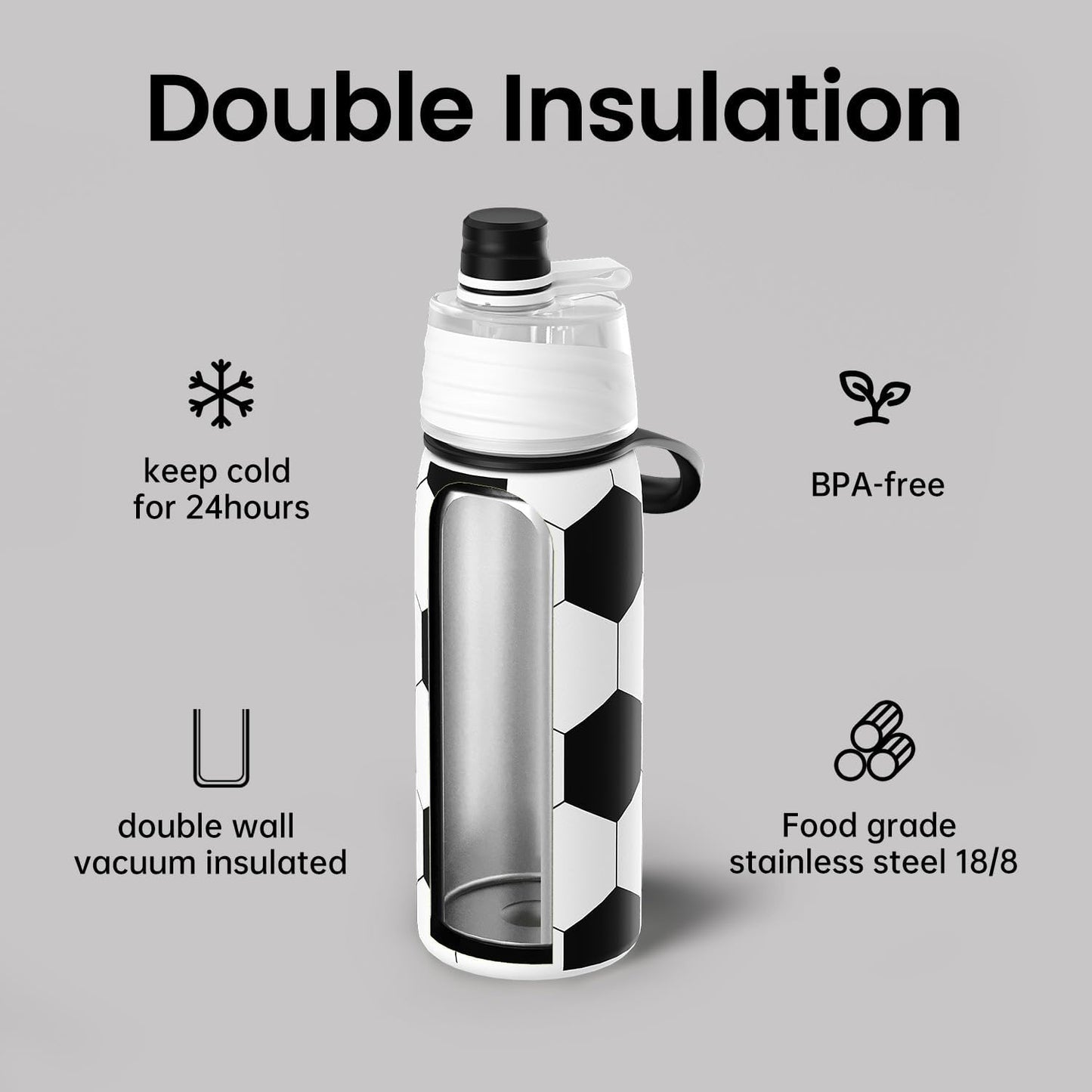 Soccer Mist Water Bottle