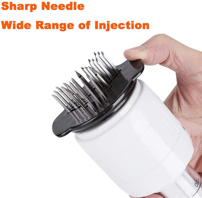 Stainless Steel Sharp Needle Blades Meat Injector 2 in 1