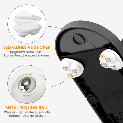 Self-Adhesive Mini Caster Wheels – 360° Appliance Sliders (8 Pack)