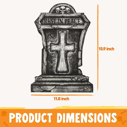 GraveScape Halloween Tombstone Decoration Set (9-Pack)